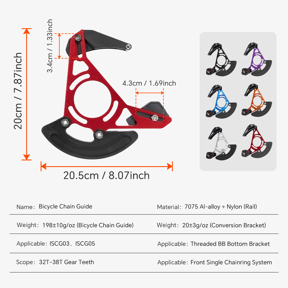 TOSEEK Chain Guides MTB Fiets  - Chain Guide Iscg recensie en prijs